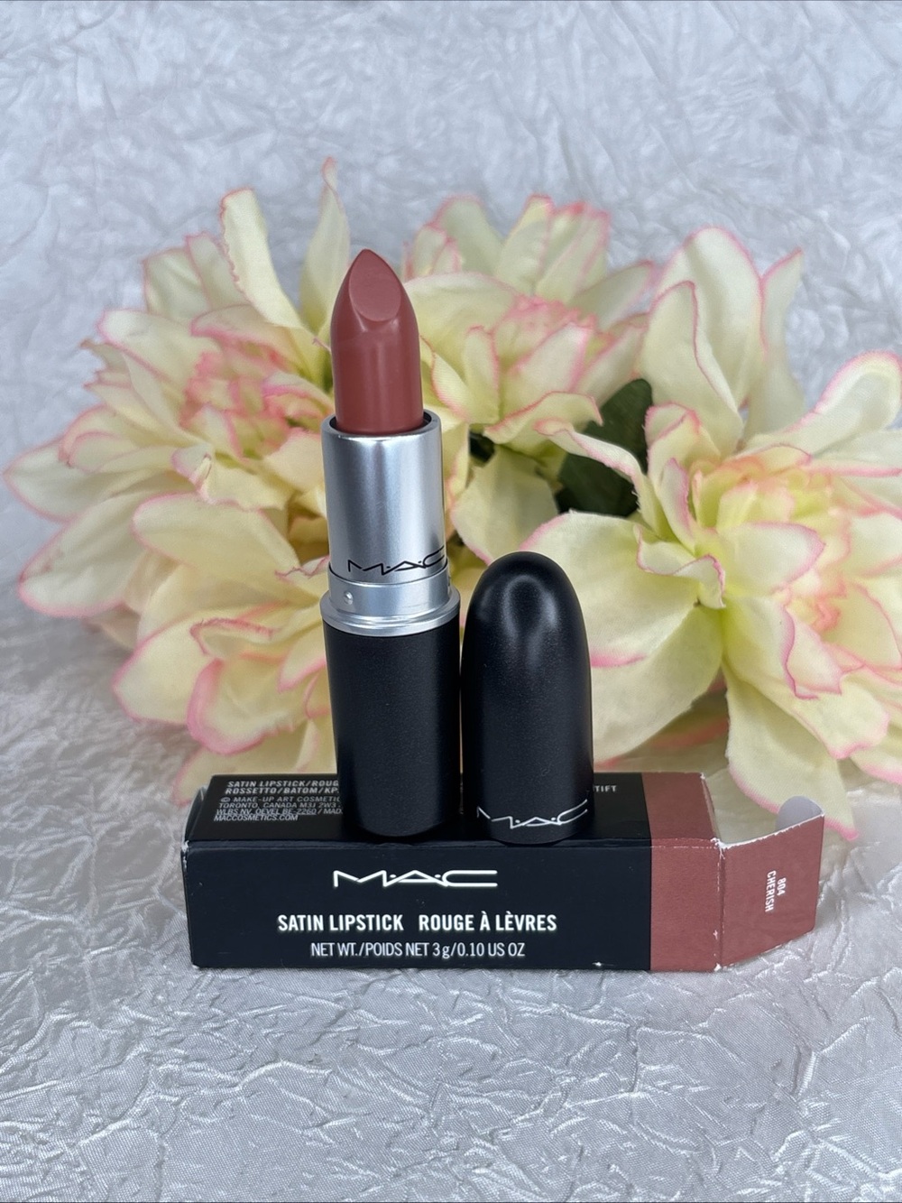 Mac Satin Lipstick - 804 Cherish - Full Size NIB Disc